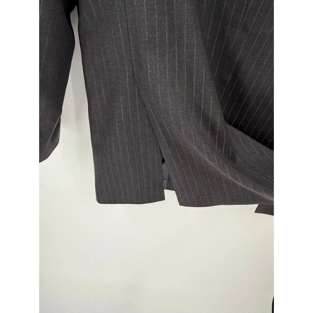 Nabil Srouji Scabal Super 140's Double Breasted Pinstripe Sport Coat Blazer 42R